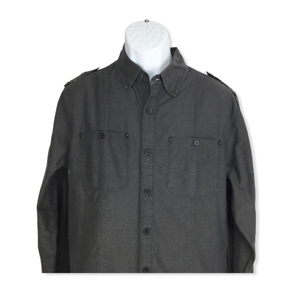 Harley Davidson Mc Mens Black Shirt Large Oxford